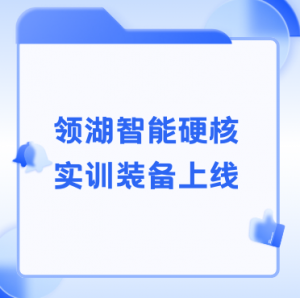 领湖智能硬核实训装备上线！人工智能技术赋能智能制造人才培养全场景